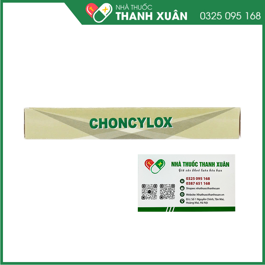 Choncylox thuốc kháng sinh điều trị nhiễm khuẩn hô hấp, tiết niệu, da và mô mềm
